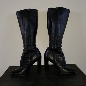 Gucci Black Leather Boots 38